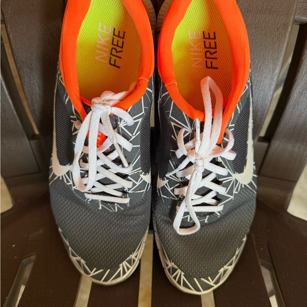 Nike Free Black and Orange Running Shoes